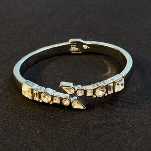 White House Black Market Crystal Hinge Cuff Bracelet